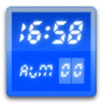 digital clock android application logo